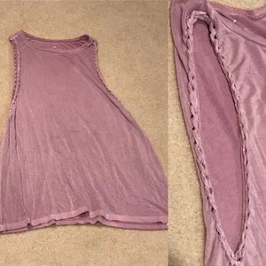 American Eagle lavender muscle tee